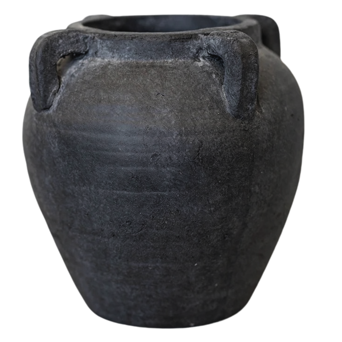 Burnt Terracotta Vase With Handles