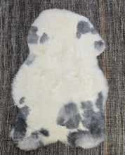 Load image into Gallery viewer, Shorn White Grey Spotted Icelandic Sheepskin | Random