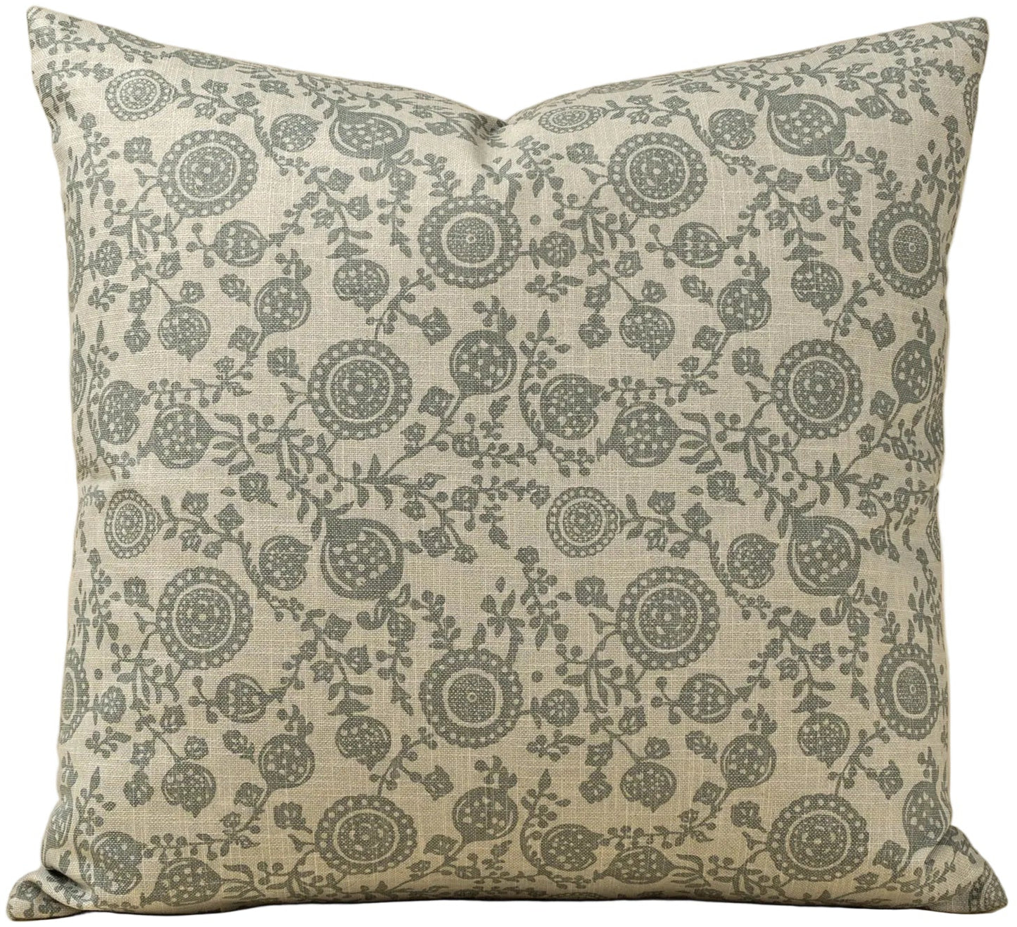 POMEGRANATE SLATE BLUE | BLOCK PRINT