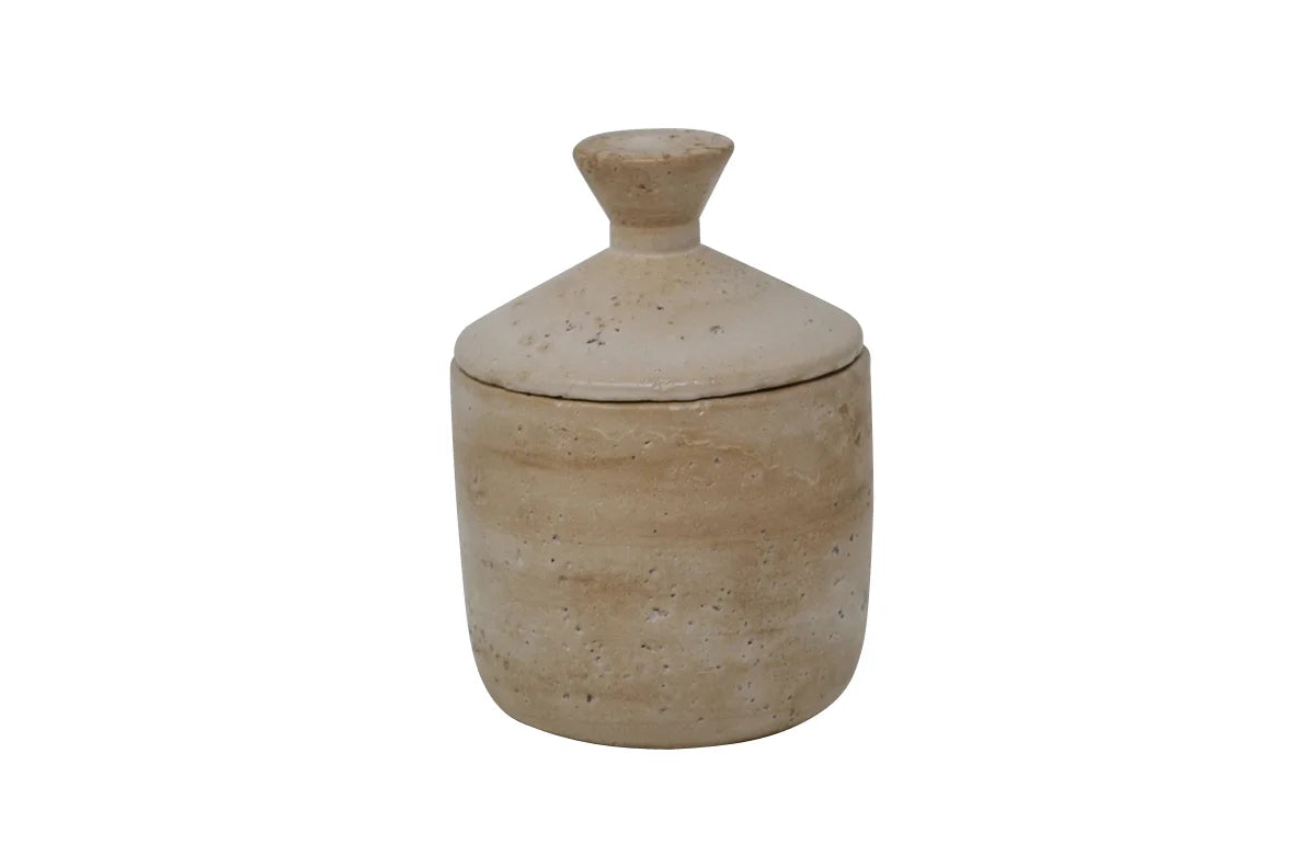 Travertine Canister