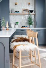 Load image into Gallery viewer, Brown Spotted Icelandic Sheepskin Chair Pad | Random