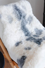 Load image into Gallery viewer, Shorn White Grey Spotted Icelandic Sheepskin | Random