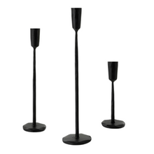 Load image into Gallery viewer, CANDLESTICK HOLDER | LOUNA BLACK