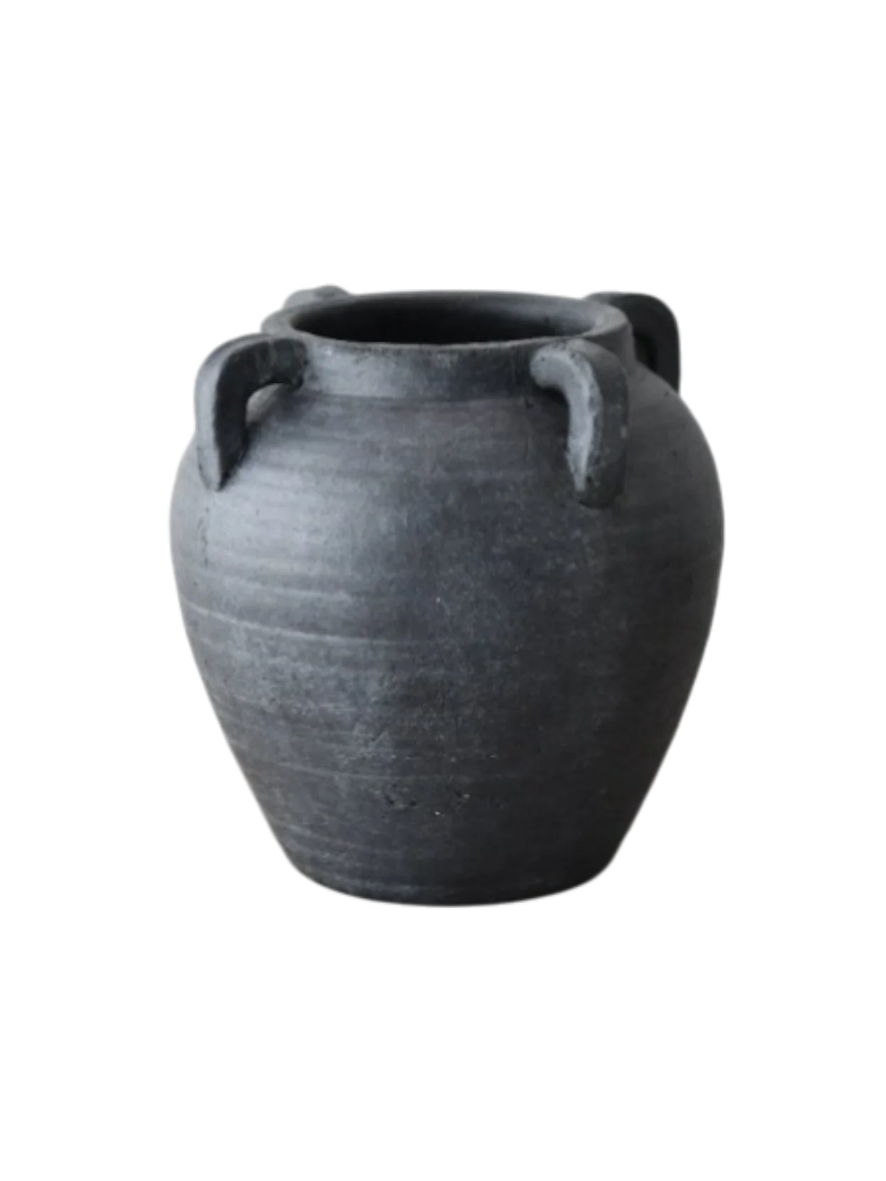 Burnt Terracotta Vase With Handles