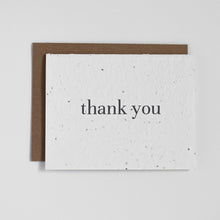 Load image into Gallery viewer, Plantable Greeting Card - Thank You - Classic