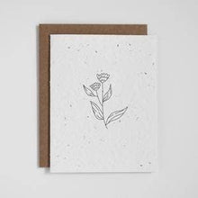 Load image into Gallery viewer, Plantable Greeting Card - Floral 2