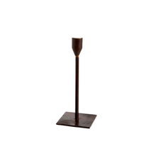 Load image into Gallery viewer, CANDLESTICK HOLDER | LEATHER METAL
