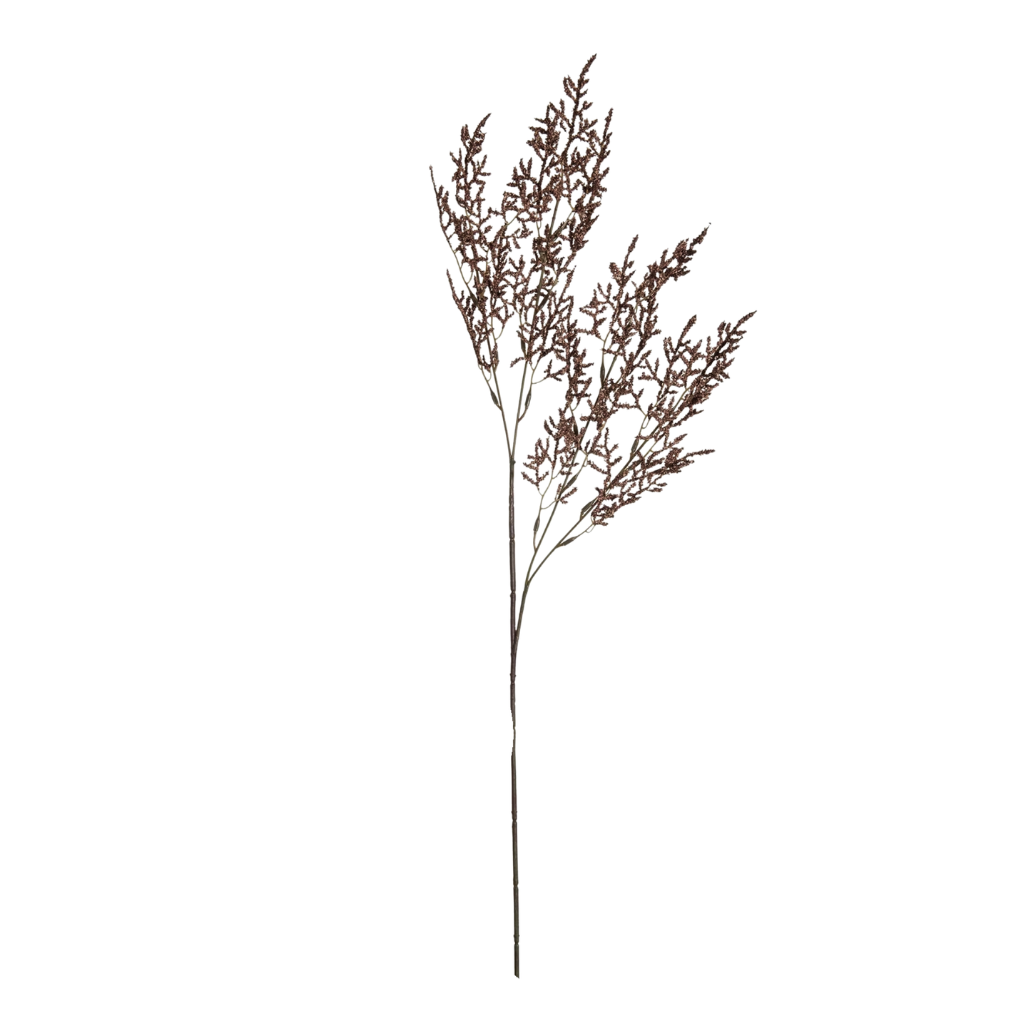 Burgundy Flocked Stem
