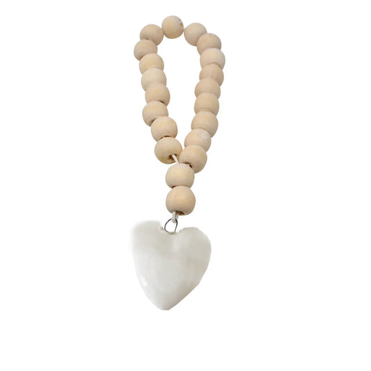 WOOD BEADS | Heart