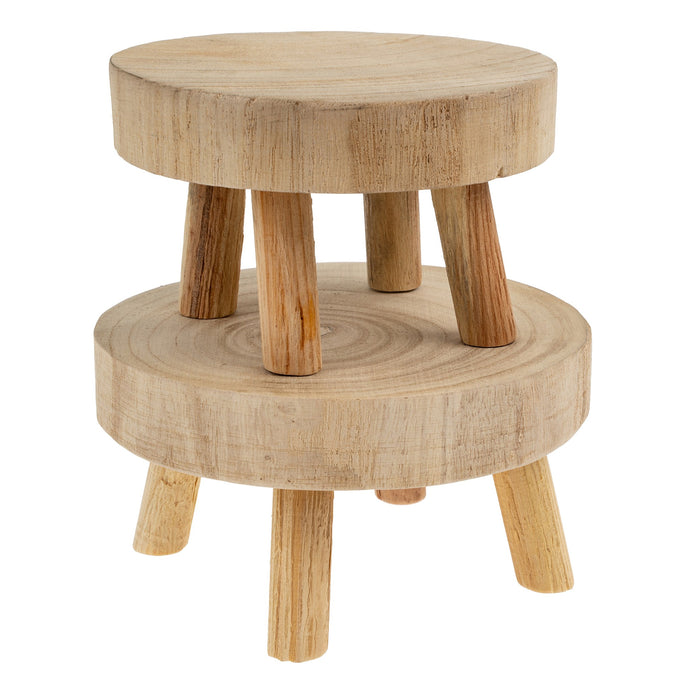 NATURAL WOOD PEDESTAL