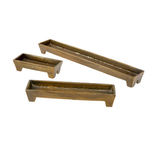 FOOTED TRAY BRONZE