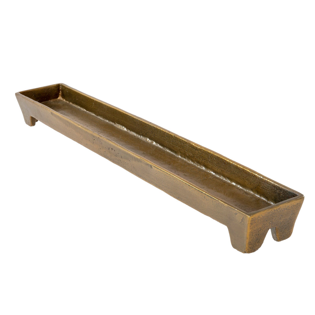 FOOTED TRAY BRONZE