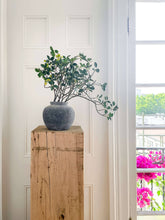 Load image into Gallery viewer, Elna Terracotta Vase – Rounded Charcoal Form
