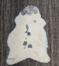 Load image into Gallery viewer, Shorn White Grey Spotted Icelandic Sheepskin | Random
