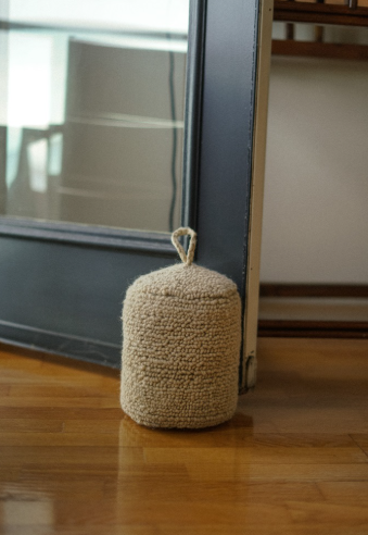 DOOR STOP | IVORY WOOL