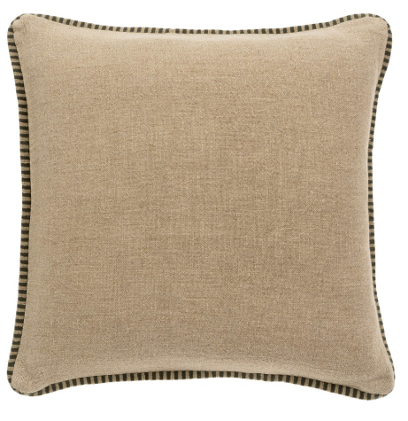 Honfleur Linen | Charcoal Stitched