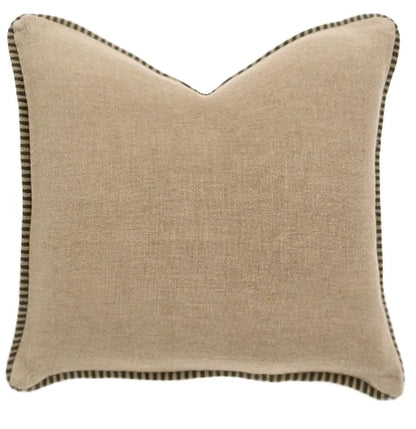 Honfleur Linen | Charcoal Stitched