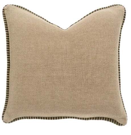 Honfleur Linen | Charcoal Stitched