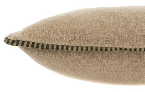 Honfleur Linen | Charcoal Stitched