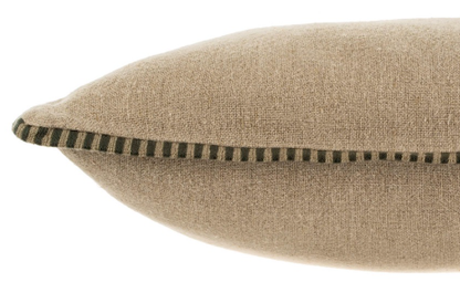 Honfleur Linen | Charcoal Stitched