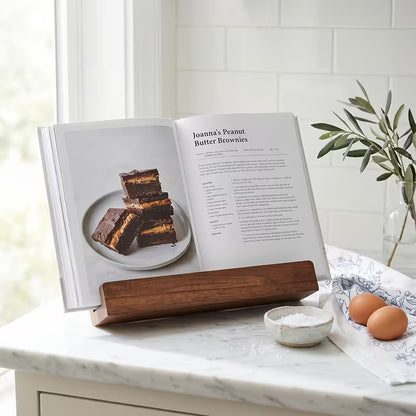 WOOD BOOK STAND | NATURAL STAIN