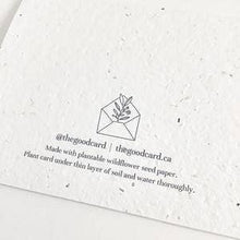 Load image into Gallery viewer, Plantable Greeting Card - Thank You - Cursive
