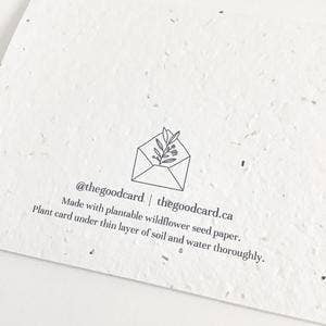 Plantable Greeting Card - Floral 2