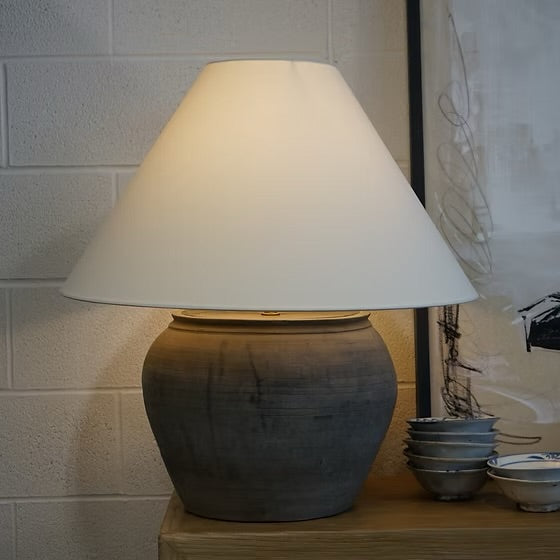 Louis I Vintage Pot Lamp - Empire Shade