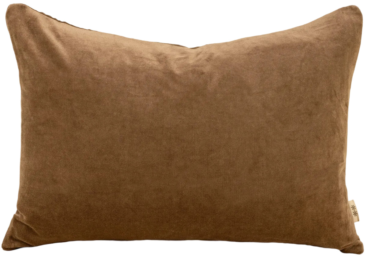 VERA | CARAMEL LUXE VELVET LUMBAR