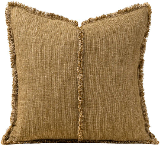 Annecy Linen Pillow | Olive