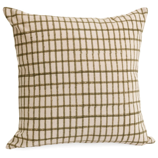 BLOCK PRINT CHECK | OLIVE