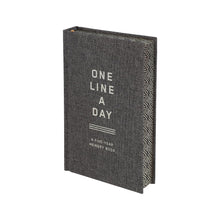 Load image into Gallery viewer, Charcoal Canvas One Line a Day: A Five-Year Memory Book
