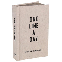 Load image into Gallery viewer, One Line A Day Guided Journal, Canvas
