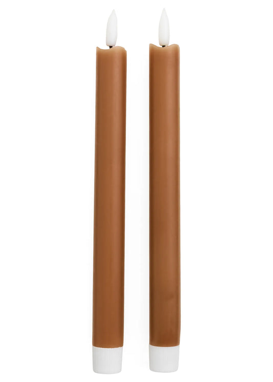LED TAPER CANDLES, DUSTY ROSE