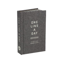 Load image into Gallery viewer, Charcoal Canvas One Line a Day: A Five-Year Memory Book
