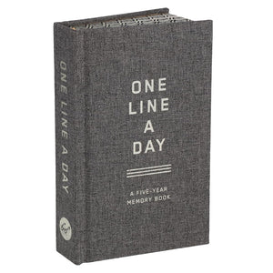 Charcoal Canvas One Line a Day: A Five-Year Memory Book