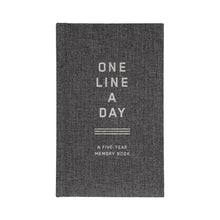 Load image into Gallery viewer, Charcoal Canvas One Line a Day: A Five-Year Memory Book
