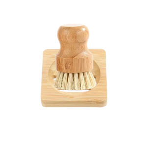 Bamboo Brush With Tray