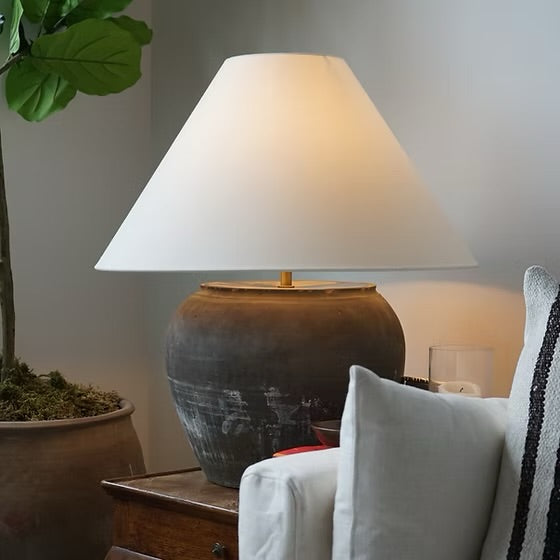 Louis I Vintage Pot Lamp - Empire Shade