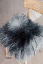Load image into Gallery viewer, Dark Grey Icelandic Sheepskin Chair Pad
