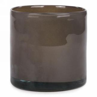 SAGE | BROWN GLASS POT