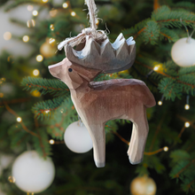 Load image into Gallery viewer, ELK | HAND CARVED ORNAMENT
