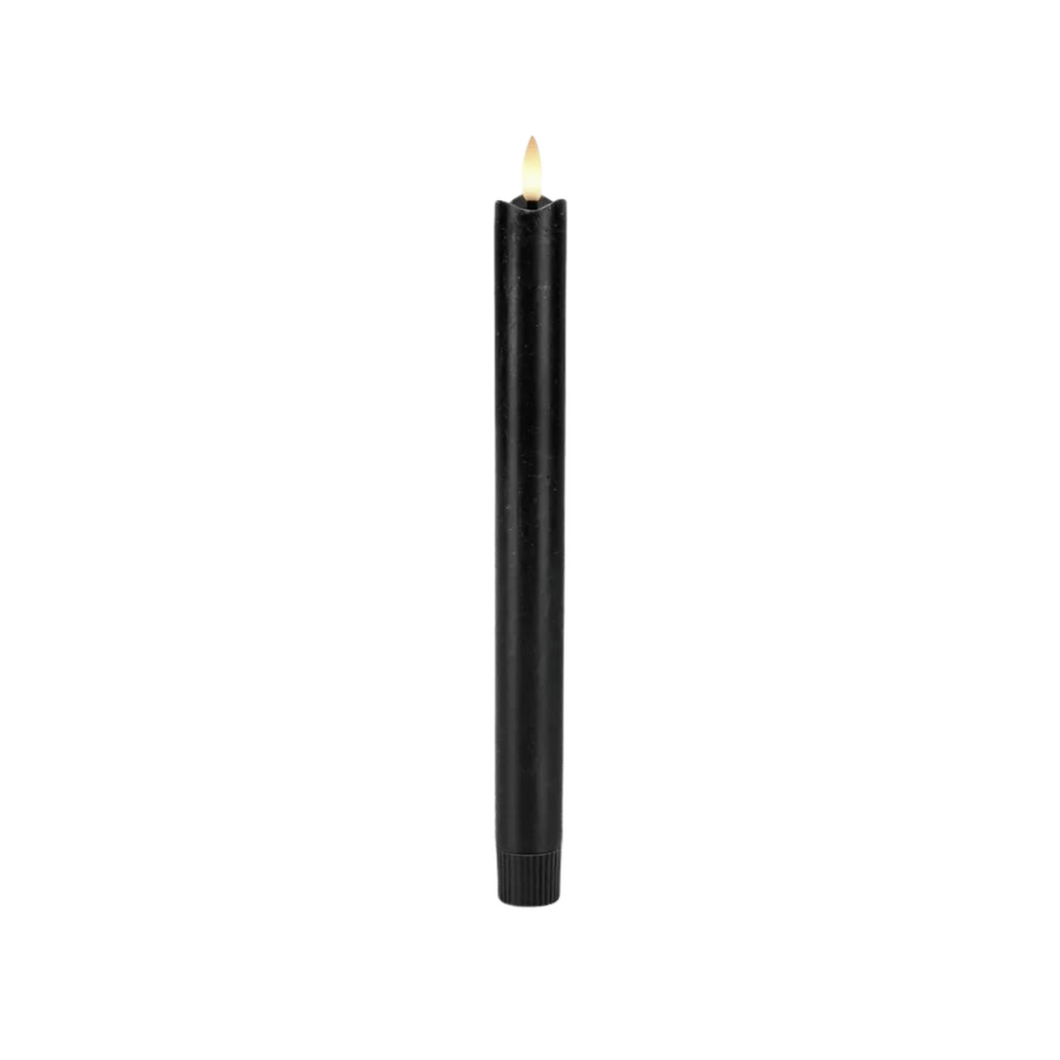 ILLUMIN WAX TAPER | BLACK LED | SINGLE