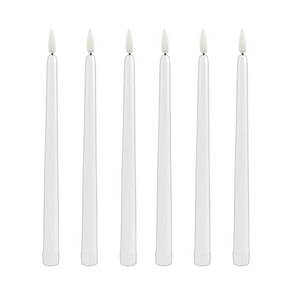 ILLUMIN FLICKERING TAPER | WHITE LED | 6PK