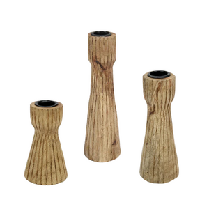 CANDLE HOLDER | WOOD