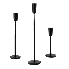 Load image into Gallery viewer, CANDLESTICK HOLDER | LOUNA BLACK
