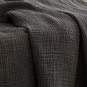 Muslin Throw | Charcoal