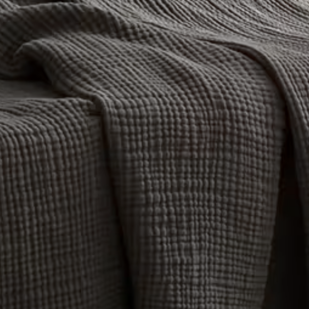 Muslin Throw | Charcoal