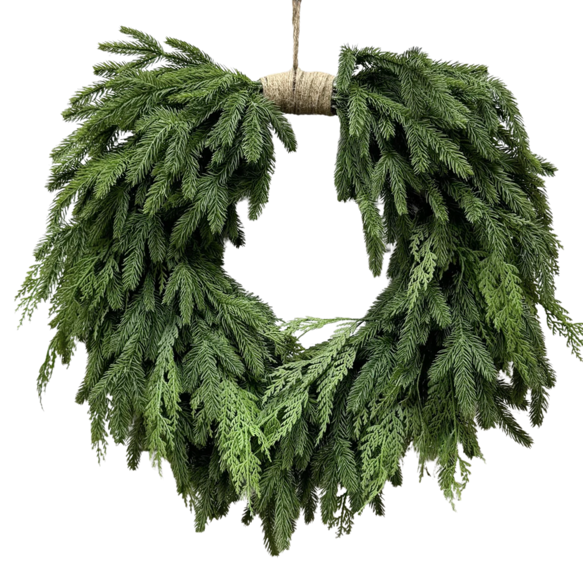 SPRUCE & CEDAR  | 26" HEART WREATH