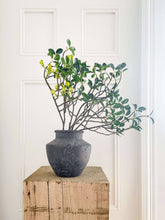 Load image into Gallery viewer, Senna Terracotta Vase – Flared Neck, Charcoal Finish
